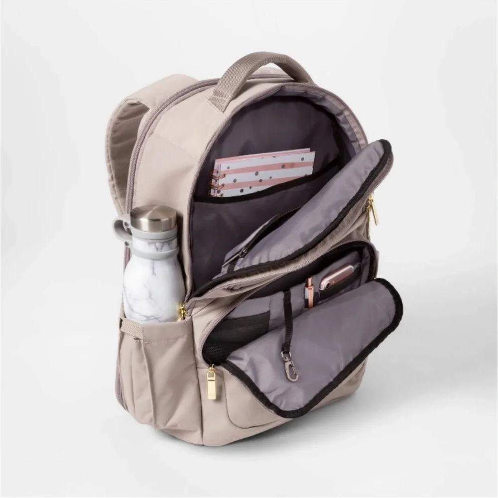 Signature Day Trip Backpack | Open Story| Taupe| NWOT - Picture 4 of 9